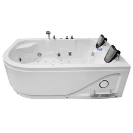 Wanna z hydromasażem dwuosobowa 180x120 cm MO-1631 Prawa