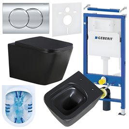 Zestaw podtynkowy stelaż GEBERIT DUOFIX + miska RAIN-MTB-RIM-03 + przycisk DELTA 01 chrom