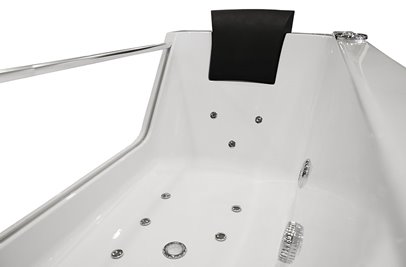 Wanna łazienkowa z hydromasażem Spa prostokątna 170x80 cm MO-0319