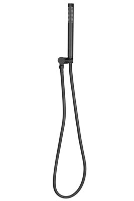 Czarny zestaw prysznicowy podtynkowy z termostatem Lungo Rea