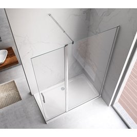 Ścianka prysznicowa 90 cm + zamykany bok 50 cm KZ15