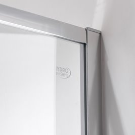 Chromowana kabina prysznicowa kwadratowa Super Slim Nova 80x80 drzwi rozsuwane