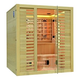 Sauna na podczerwień kamień solny + turmaliny 180X160X200CM MO-RL4ST XL Infrared Mazur