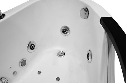 Wanna z hydromasażem narożna 169x90 cm lewa MO-0024
