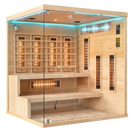 Sauna na podczerwień 4 osobowa + kamienie solne 180X160X200CM MO-EP4RSP XL Infrared Mazur