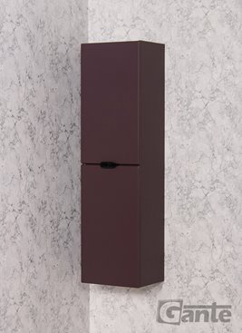 Słupek łazienkowy wiszący burgundowy czarny uchwyt 143,5x40 cm Magnolia Gante