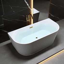 Wanna wolnostojąca przyścienna korek złoty 170 cm Carlo Led Hydrosan