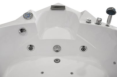 Wanna łazienkowa z hydromasażem Spa narożna 135x135 cm MO-0322