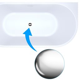 Wanna wolnostojąca przyścienna 170 cm Carlo Led Hydrosan