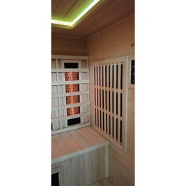 Sauna Combo na podczerwień + fińska 5-osobowa 180x160 cm Helsi1 6KW