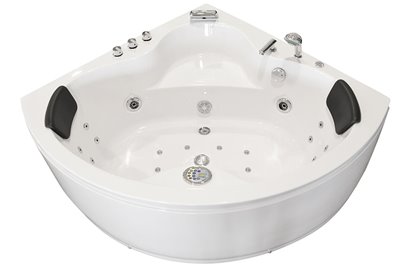 Wanna z hydromasażem narożna 135x135 cm MO-1636