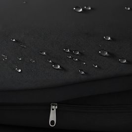 Zestaw mebli ogrodowych z technorattanu narożnik tarasowy Lime czarny zdjęcie 13