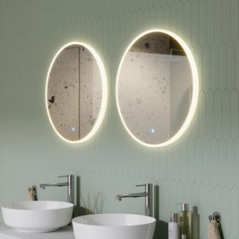Okrągłe lustro LED Corsan Tondo 60 cm