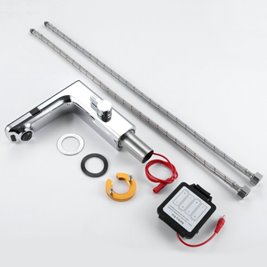 Chromowana bateria bezdotykowa automatyczna F14A LCD