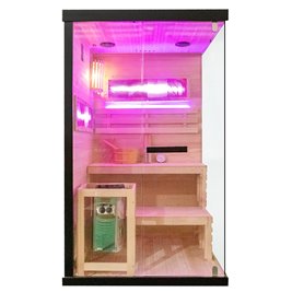 Sauna fińska 2 osobowa wysokotemperaturowa 3,5KW Harvia 120x120 cm Lark1