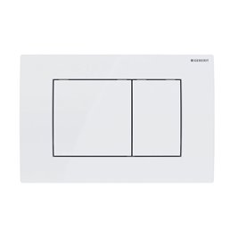 Zestaw podtynkowy stelaż GEBERIT DUOFIX + miska PEAK-WH-GL-RIM-02 + przycisk DELTA 30 biały