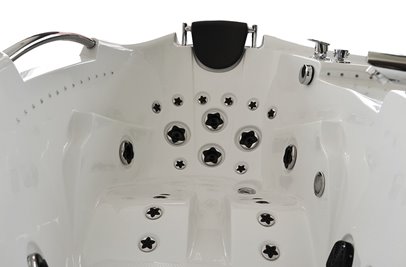 Wanna z hydromasażem narożna lewa 135x135 cm MUS-1085