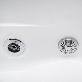 Wanna z hydromasażem narożna 140x80 cm Lemur 796 Hydrosan Prawa