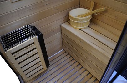 Sauno kabina prysznicowa prostokątna czarna 180x110 cm MO-1752B LEWA TRIO