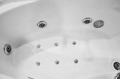 Wanna łazienkowa Spa z hydromasażem asymetryczna 160x78 cm MO-0310