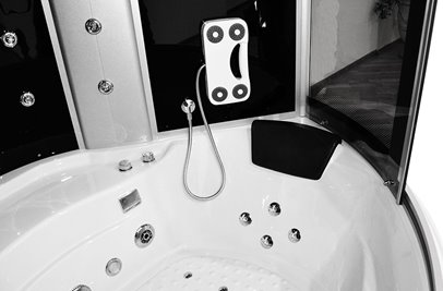 Duża kabino wanna Spa z hydromasażem 150x150 cm MO-08150