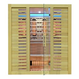 Sauna na podczerwień kamień solny + turmaliny 180X160X200CM MO-RL4ST XL Infrared Mazur