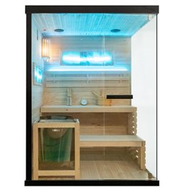 Sauna fińska 4 osobowa wysokotemperaturowa 4,5KW Harvia 140x150 cm Lark3
