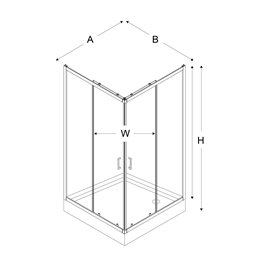 Kabina prysznicowa z brodzikiem kwadratowa 80x80 szkło satyna ZS-0015 Suvia New Trendy