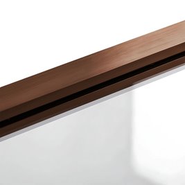 Miedź szczotkowana parawan wannowy składany 80 cm Agat-2 Rea zdjęcie 6