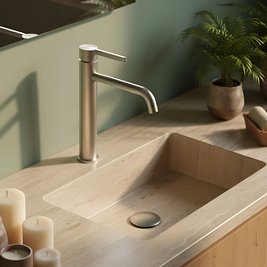 Bateria umywalkowa wysoka inox Foster Rea