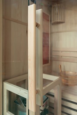 Sauna sucha fińska piec 3,5 KW Harvia BC35 + kamień solny 121X106X192CM MO-EA2S Mazur