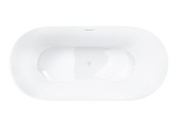 Wanna akrylowa, wolnostojąca Reno Corsan 170 cm korek klik-klak biały