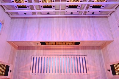 Sauna na podczerwień kamień solny + turmaliny 175X120X190CM MO-RL4ST Infrared Mazur