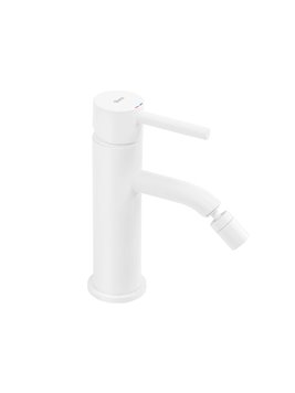 Biały połysk bateria bidetowa Lungo Rea