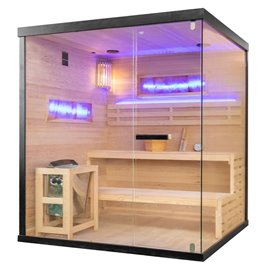 Sauna fińska 5 osobowa wysokotemperaturowa 6W Harvia 180x160 cm Lark5