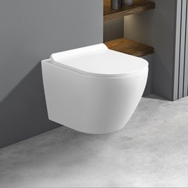 Biała miska wc wisząca Mizu Rimless 4.0 MIZU-WH-RIM-01 Hydrosan