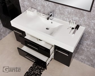 Szafka wisząca z umywalką 120/50C NADIA seria Fokus C