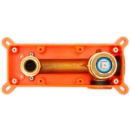 Bateria umywalkowa podtynkowa box Rea Clif złoto szczotkowane