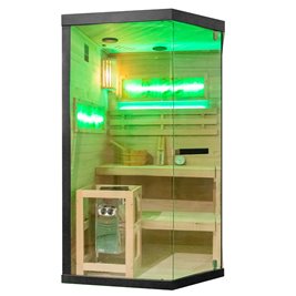 Sauna fińska 2 osobowa wysokotemperaturowa 3,5KW Harvia 120x120 cm Lark1