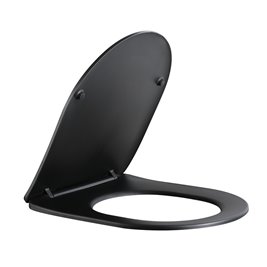 Czarna matowa  miska wc wisząca złoty rant Mizu Rimless 4.0 MIZU-MTB-GL-RIM-03 Hydrosan