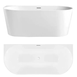 Wanna wolnostojąca przyścienna 150 cm Capri Slim Rea