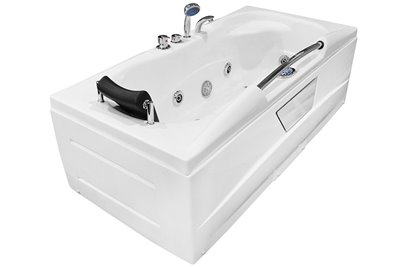 Wanna z hydromasażem prostokątna przyścienna 167x85 cm MO-0206