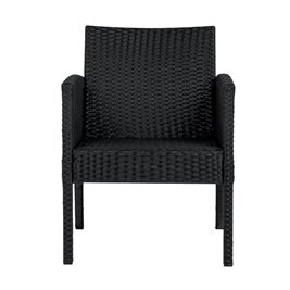 Zestaw mebli ogrodowych z technorattanu sofa, stół, krzesła, pufy Manas zdjęcie 15