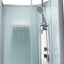 Kabina prysznicowa zabudowana kwadratowa 90x90 cm profil szczotkowany LISA