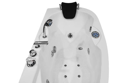 Wanna łazienkowa Spa z hydromasażem asymetryczna 160x78 cm MO-0310