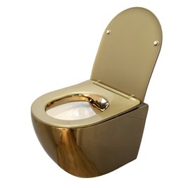 Złota miska wc wisząca Mizu Rimless 3.0 MIZU-GL-WH-RIM-03 Hydrosan