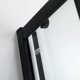 Kabina prysznicowa na głębokim brodziku czarny profil 80x80 Maja Hydrosan