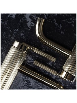 Bateria umywalkowa wysoka Argon Rea złoty połysk