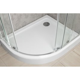 Kabina prysznicowa asymetrczyna z brodzikiem prawa 100x80 Solid RA Kerra