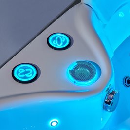 Wanna narożna z hydromasażem narożna 150x150 cm Roma 764 Hydrosan Lewa